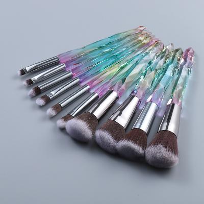 China OEM / ODM 10PCS Face Customized Private Label Marble Makeup Brush for sale