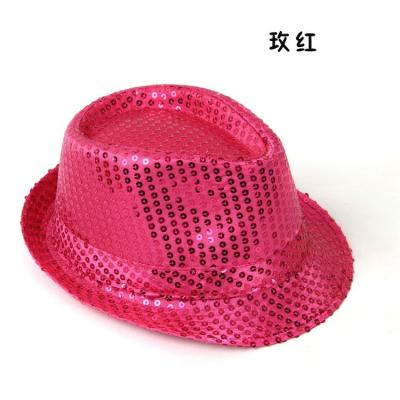 China Manufacturer 2020 Character Supplier Manufacture Flashing Fedora Hat For Party Light Jazz Hat for sale