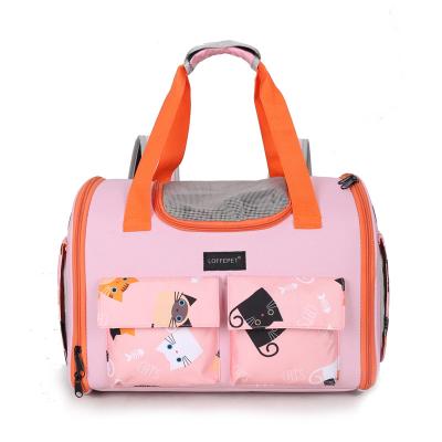 China Sustainable Luxury Pet Carrier Backpack For Cats And Dogs Transport Pets for sale