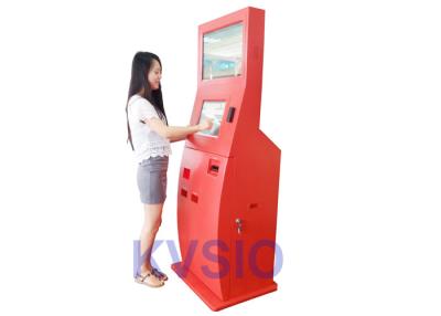 China Bill Validator Card Dispenser Kiosk 4096x4096 Resolution Touch Screen FCC Compliant for sale