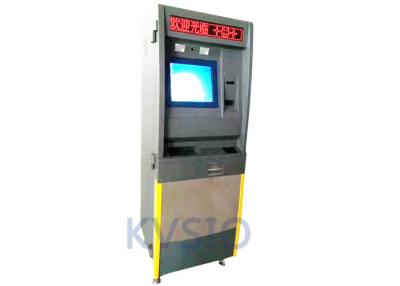 China Cash In / Out Car Parking Payment Kiosk Supports Reading Multi Type Cards for sale