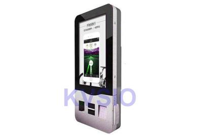 China Self Ticketing Touch Screen Kiosk Premium Steel Materials Internal Ventilation System for sale