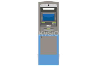 China Powder Coating Bank Teller Machine , ATM Cash Machine Internal Ventilation System for sale