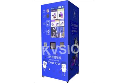 China Interactive Designed Cappuccino Vending Machine , Hot Drinks Machine Easy Operation for sale