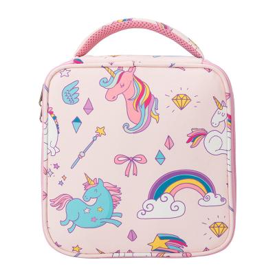 China Fashion New Unicorn Cartoon Kids Lunch Pink Bag Can Be Customized Student Body Heat Insulation Cross Bag for sale