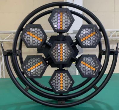 China Hexagonal retro concert stage lamp 7*60w LED dmx 7* 300W halogen lamps P1 lamp portman light for sale