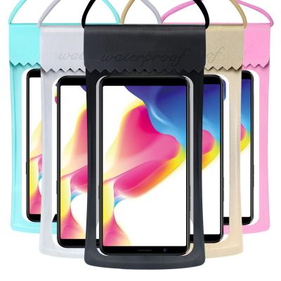 China Hot Selling Colorful TPU Mobile Phone Bag Swimming Waterproof Pouch For Samsung Galaxy J8 J7 J6 J5 J3 J1 2018 Mobile Phone Water Proof for sale