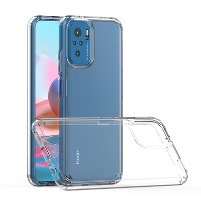 China Anti-drop for xiaomi Poco X3 MI NOTE 10 LITE REDMI NOTE 9 PRO transparent acrylic tpu slim phone case for sale