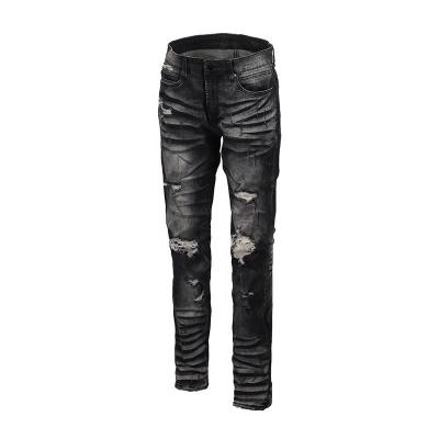 China Fashion Fit Slim Skinny Two Tone Pants Custom Denim Jeans High Quality Breathable Men's Jeans for sale