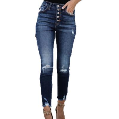 China Warranty Wholesale Quality Breathable Slim Casual Custom Made Skinny Jeans For Women for sale