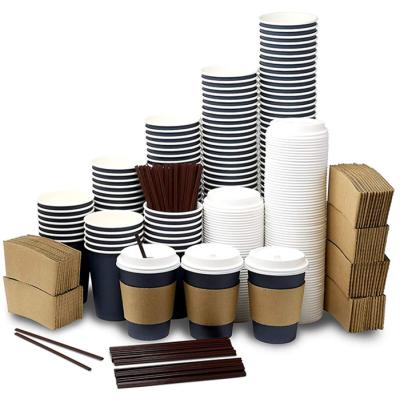 China 12oz Disposable Custom Disposable Hot Paper Coffee Cups For Hot Beverage for sale