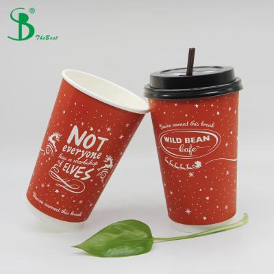 China Christmas Disposable Celebration Paper Cup For Drinks /Coffee Paper Cup /Tea Paper Cup for sale