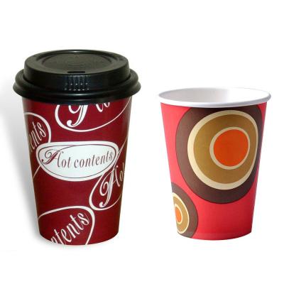 China Double Recycled Materials 480ml 16oz PE Paper Cups For Cold Drink And Hot Drinks Advertising Custom Paper Cups for sale