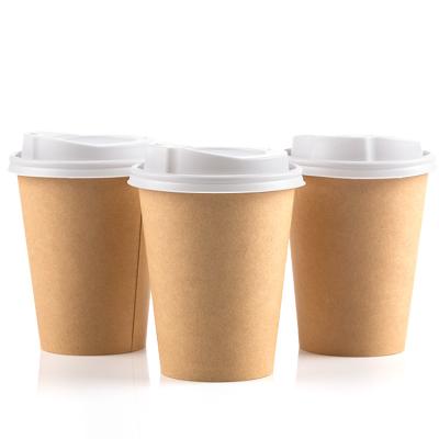 China High Quality Disposable Single Wall Hot Drinking Cup Coffee Paper Cup 8oz 12oz 16oz 20oz Disposable Wrapping Paper Cup for sale