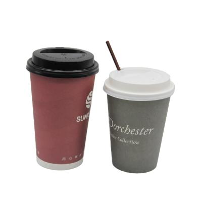 China Disposable Takeaway Paper Cups Cardboard Holders Coffee Cardboard Beverage Cup Suppliers With Logo Sleeve Cup for sale