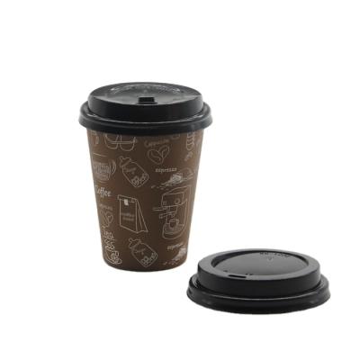 China Disposable Paper Cups With Lid Cardboard Holders Coffee Cardboard Beverage Cup Suppliers With Logo Sleeve Cup for sale