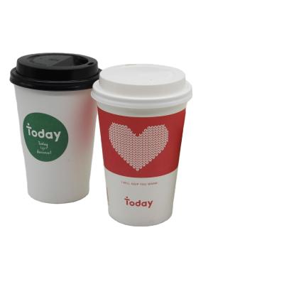 China Disposable TO GO Coffee Cups Cardboard Holders Paper Cups Coffee Cardboard Beverage Cup Suppliers for sale