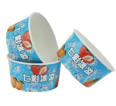 China Disposable 8oz Yogurt Paper Cups With Lid 8oz 9oz 10oz Ice Cream Paper Cups Single Wall Ice Cream Paper Cups for sale