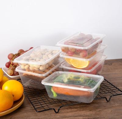 China Recyclable Best Price Plastic Food Container Storage Box To Go Containers Food Disposable Airtight Food Container for sale