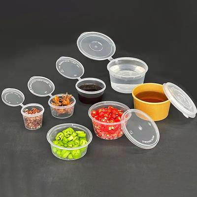 China Microwave Food Grade Plastic PP Disposable Wedding Hotel Party Jello Shot Cups Souffle Portion Sauce Salad Dressing Cup Small Bowl for sale