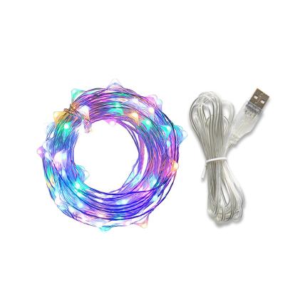 China Ourdoor Indoor Decoration 10m 100 Led USB Copper Wire Outdoor Led String Lights Christmas Festival Wedding Party Garland Decoration Fairy Lights for sale