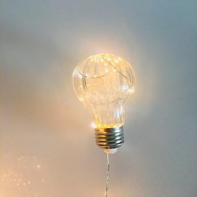 China Home Decoration / Party 2.5 Meters Long 10 PCS Plastic Light Bulbs A60 8-Function USB Socket Clear DC 5V Input Voltage LED Ribbon Wire Bulb String Light for sale