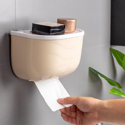 China New Sustainable Hotel Household Paper Towel Box Plastic Wall Mounted Paper Towel Box for sale