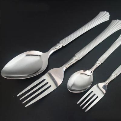 China Viable Cheap Export Chinese Spoon Table Soup Spoon Fork Stainless Steel Spoon Set Wholesale for sale