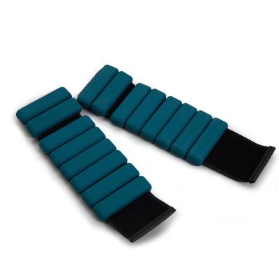 China Comfortable weight bearing sports silicone wristband gym wrist ankle weight silicone bracelet sandbag for sale