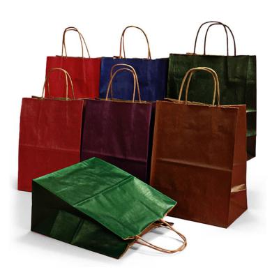 China Wholesale personalized brown custom printed luxury shopping paper bags for sale