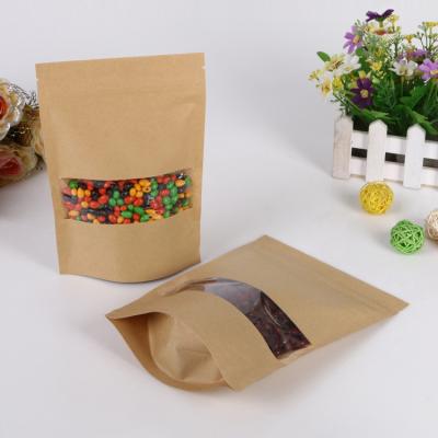 China Moisture Proof Custom Label Zip lock Window Paper Bag For Tea Packaging for sale