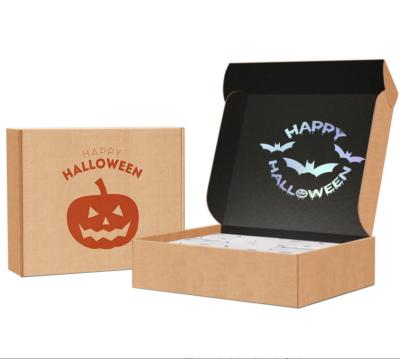 China Custom Paper Corrugated Halloween Mailer Mailing Box Packaging Halloween Shipping Box for sale