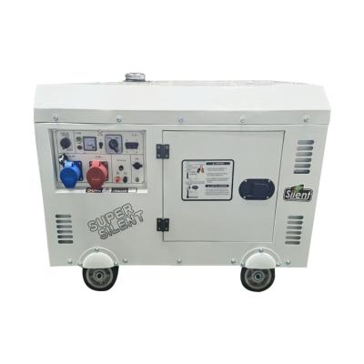 China Silent Type 10 KVA Air Cooled HR198FA Engine Power Diesel Generators For Home Use Single And Three Phase 30L for sale