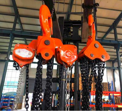 China China Supply Industrial Lifting Orange/Yellow/Green/Blue Manual Chain Block/Block For Lifting Goods for sale