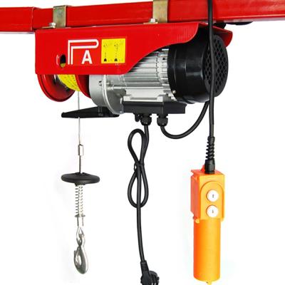 China Construction worksÂ   Factory Direct Sales Blue /Red/Orange/Any Color Mini Electric Hoist Pa 200--Pa1000 For Construction Elevator for sale