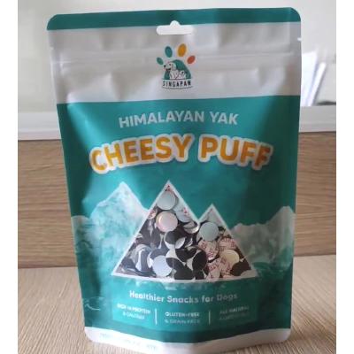 China Recyclable Custom Logo Digital Printing PE Engraving Printing Zipper Dog Food Packaging Bag Flat Bottom Plastic Pouch for sale