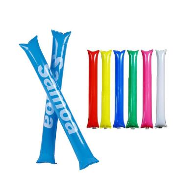 China PE LOGO Thickened Inflatable Noisemakers Bam Custom 0.07mm Bam Thunder Sticks for sale