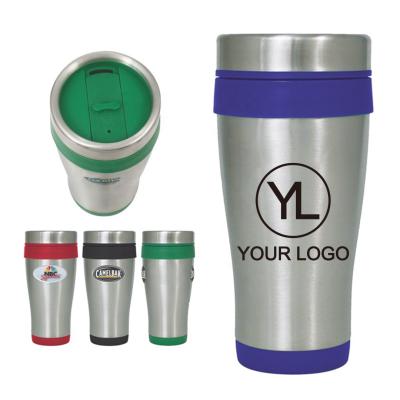 China 16oz Sustainable Custom Full Color Printed Insulated Stainless Steel Mon Travel Tumbler for sale