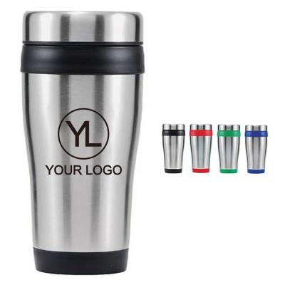 China Sustainable Custom 16oz LOGO Double Wall Mug Stainless Steel Monday Insulated Travel Tumbler for sale