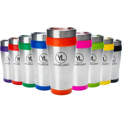 China Sustainable 16oz Customized Blue Monday Tumblers Sale Insulated Stainless Steel Travel Mugs for sale