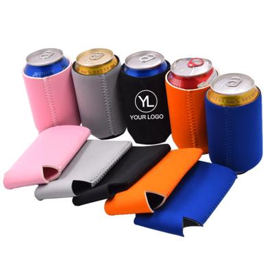 China Customized Lightweight LOGO Printed Neoprene Insulated Drink Collapsible Box Cooler Sleeve for sale