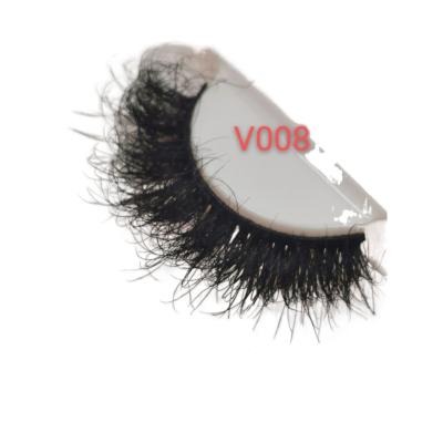 China Natural Long Mink Eyelash Label Lashes Natural Custom Wholesale Private Label Lashes V008 for sale