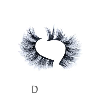 China Long Eye 13MM-18MM Natural Mink Eyelash Wholesale Price Custom Lash Packaging Box Luxury Black D103 for sale