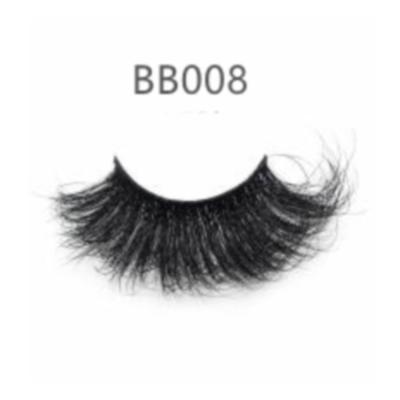 China Super Soft Natural Long Quality 25mm Mink Eyelashes Bulk Lashes Best Curly With Boxesmink Custom Lashes3d Mink Wholesale Vendor BB008 for sale