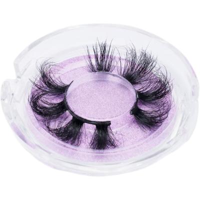 China Wholesale Natural Mink Eyelash Fur Hand Made Long Fluffy 25mm Long Lashes3d Bulk 0.07MM BB022 for sale