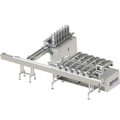 China tangyuan automatic frozen steamed stuffed food bun packing machine for frozen food tray pillow type packing CE certification for sale