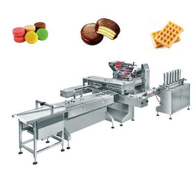 China China Supplier Custom Food Horizontal Cake Chocolate Bar Cookies Automatic Packaging Rice Production Line for sale