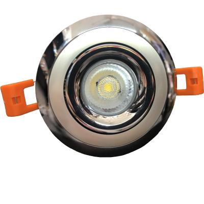 China Metal Rim Modern COB Electroplating Aluminum Recessed Led Downlight for sale