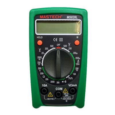 China Mastech MS820L MS820LCBGLO DC to AC Current Measurement Auto Digital Multimeter for sale