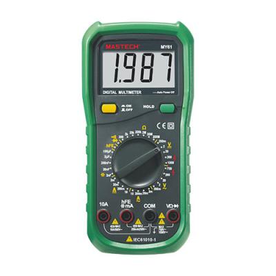 China Mastech MY61 Advanced Digital Multimeter Tester Meter Voltmeter Ammeter MY61CBGLO for sale